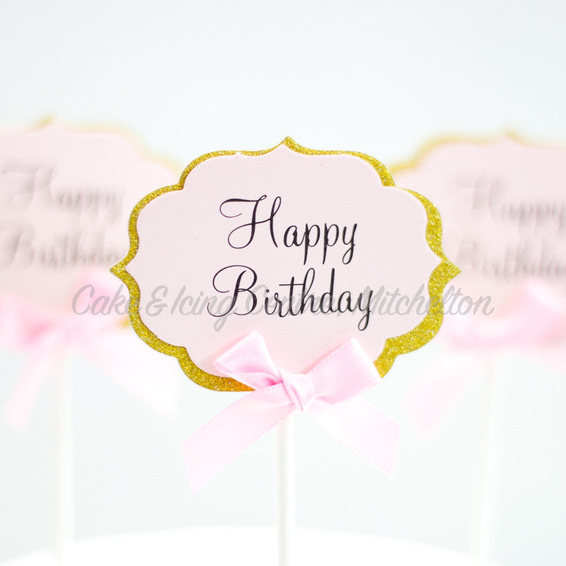 Cupcake Toppers - Happy Birthday