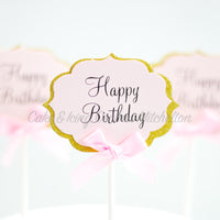 Cupcake Toppers - Happy Birthday
