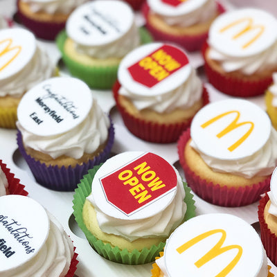 Corporate Logo Cupcakes