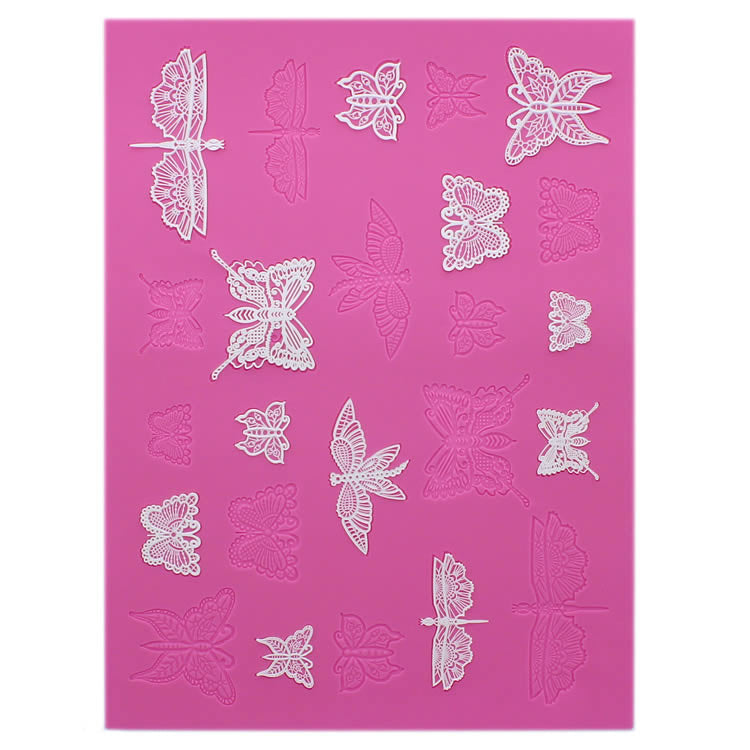 Cake Lace Mat - Butterflies