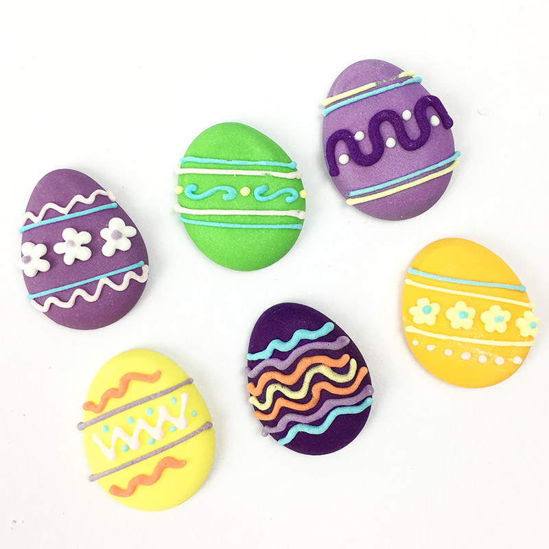 Sugar Toppers - Easter Eggs