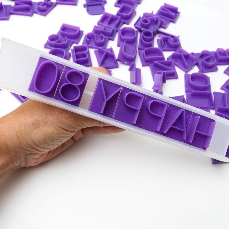 Letter & Number press set