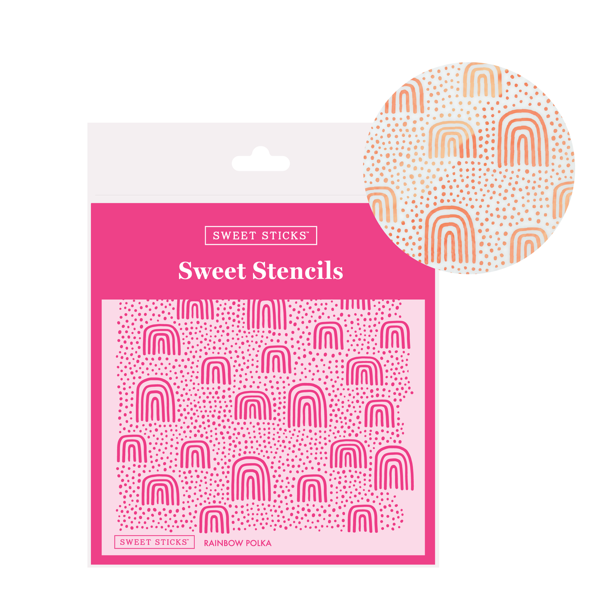 Sweet Stencils - Rainbow Polka