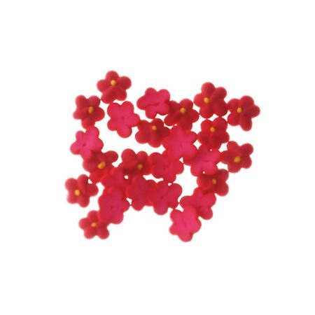 Sugar Blossoms - Red Tiny Flowers (25 Pk)