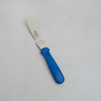 Stainless Steel Spatulas - Angled (Various Sizes) Blue Handle