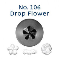 Stainless Steel Piping Nozzle - Drop Flower #106