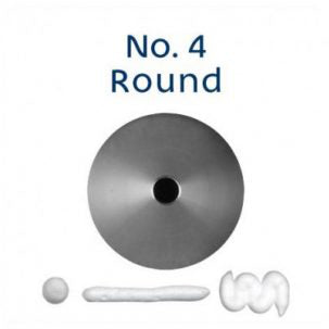 Stainless Steel Piping Nozzle - Round # 4