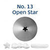 Stainless Steel Piping Nozzle - Open Star #13