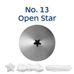 Stainless Steel Piping Nozzle - Open Star #13
