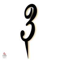 Number Toppers - Black Acrylic (Discontinued)