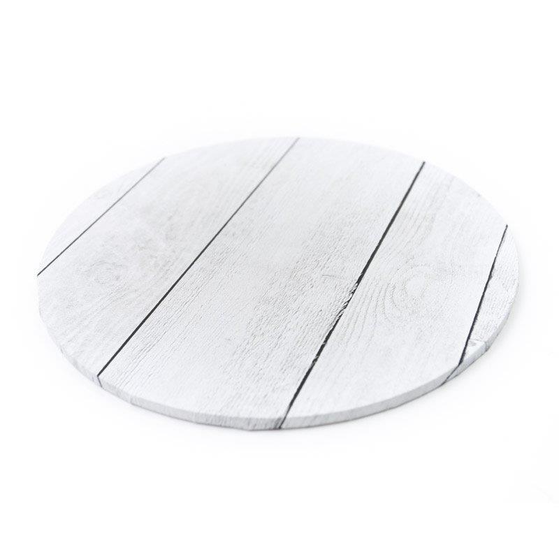 Cake Boards - White Wood Planks