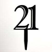 Double-Digit Number Toppers - Black