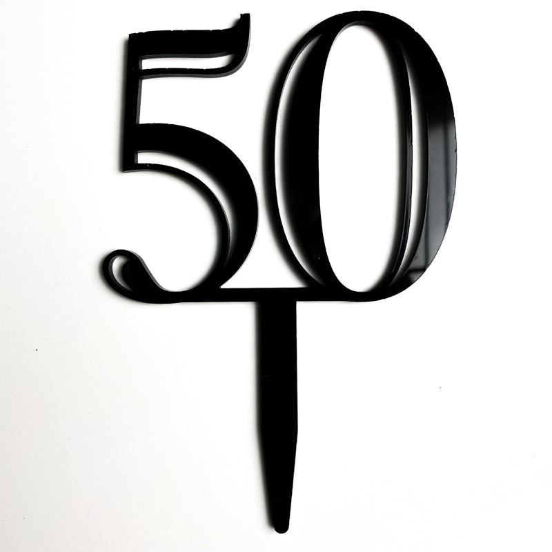 Double-Digit Number Toppers - Black