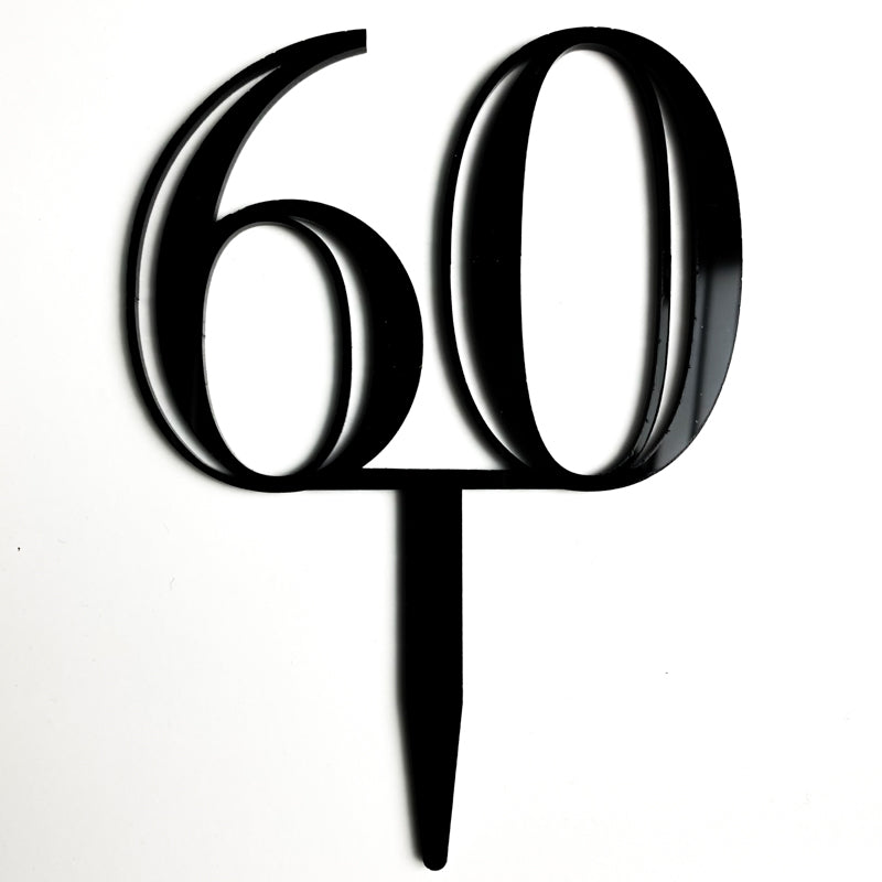 Double-Digit Number Toppers - Black
