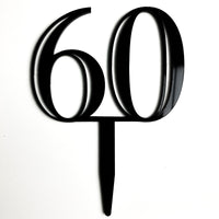Double-Digit Number Toppers - Black