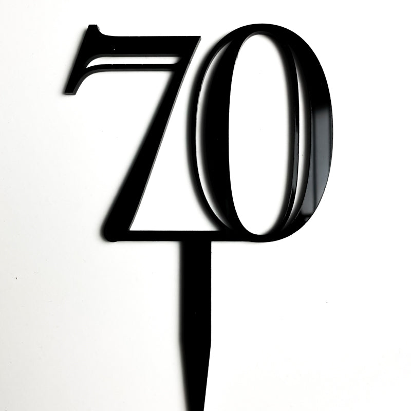 Double-Digit Number Toppers - Black