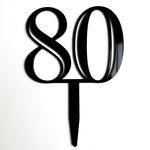 Double-Digit Number Toppers - Black
