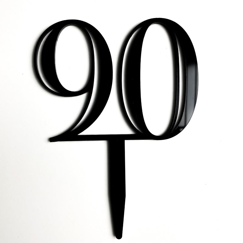 Double-Digit Number Toppers - Black