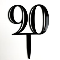 Double-Digit Number Toppers - Black