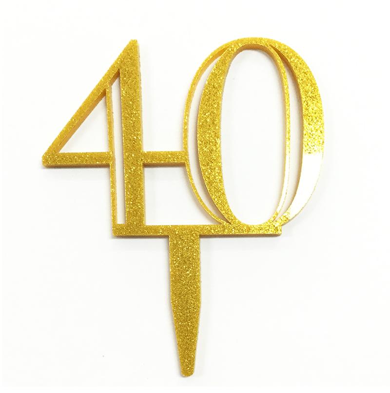 Number Toppers - Gold (7cm tall) Discontinued