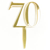 Double-Digit Number Toppers - Gold Mirror
