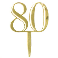 Double-Digit Number Toppers - Gold Mirror