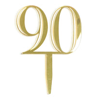 Double-Digit Number Toppers - Gold Mirror