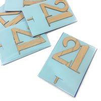 Number Toppers - Woodgrain Bold 21