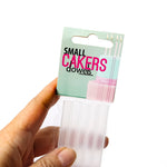 Plastic Food safe Cakers Dowels - SMALL Opaque (Pack of 5)