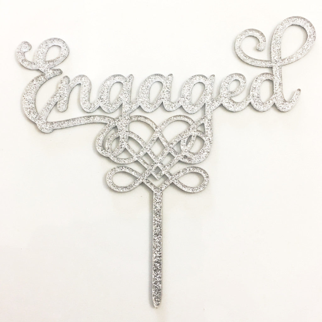 Cake Topper - Fancy Engaged (Discontinued)