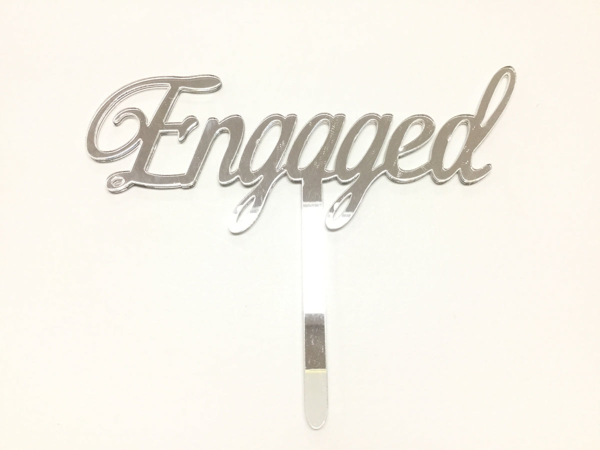 Cake Topper - Engaged