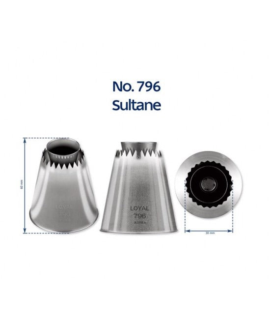 Stainless Steel Piping Nozzle - X-Large Sultane #796