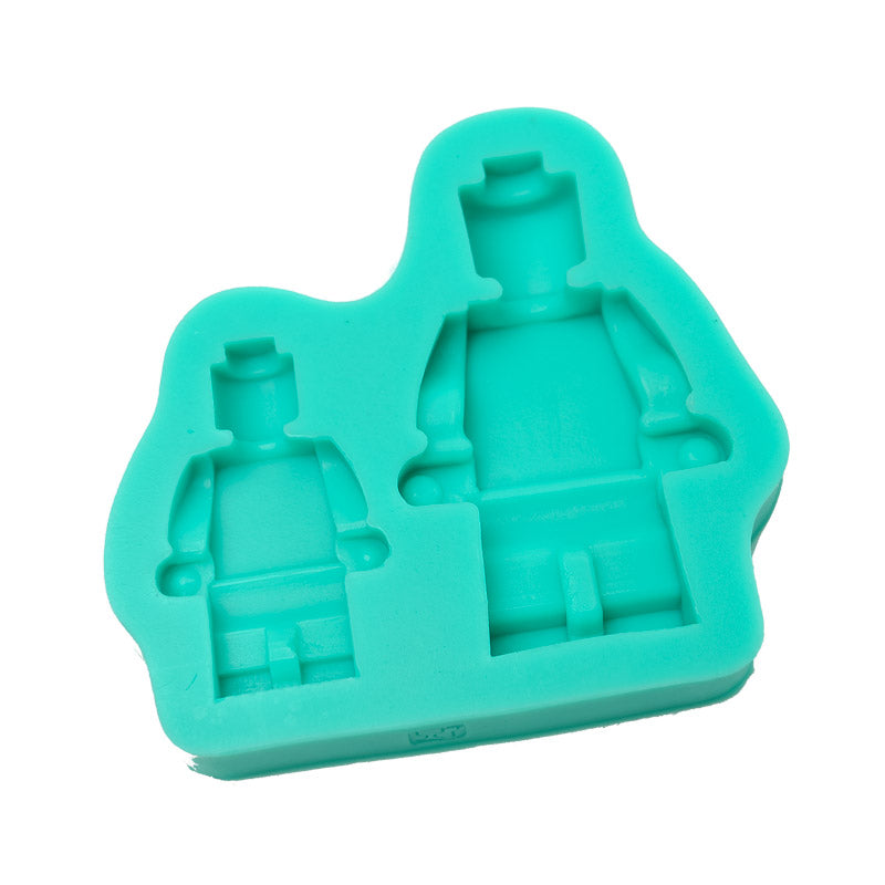 Silicone Mould - Block Men (small & large)