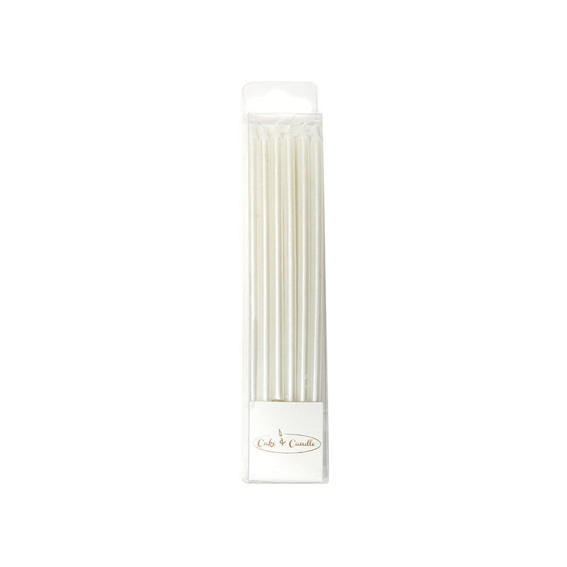 Candles - Tall PEARL WHITE