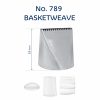 Stainless Steel Piping Nozzle - Basketweave #789 XL