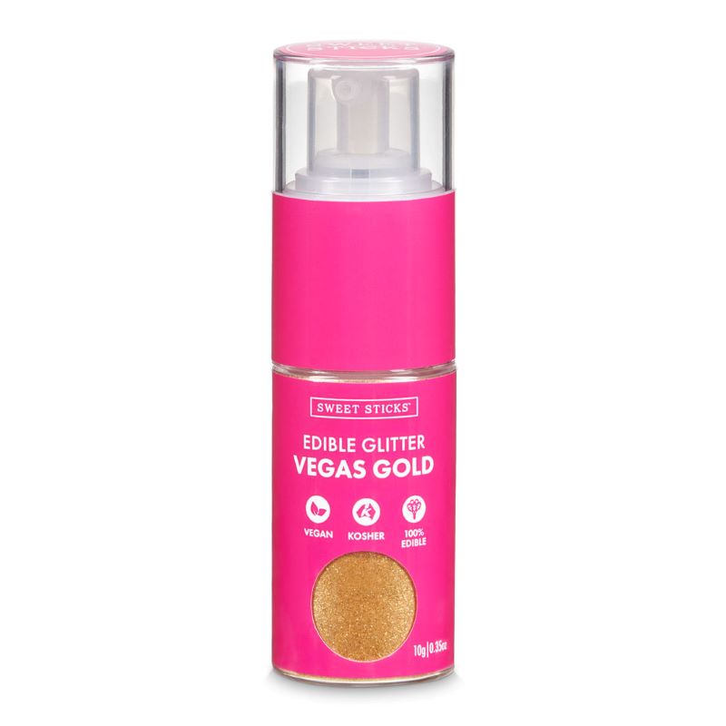 Glitter Push Pump - Vegas Gold