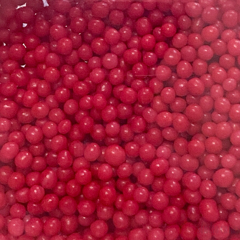 Sugar Pearls - Watermelon Red 4mm